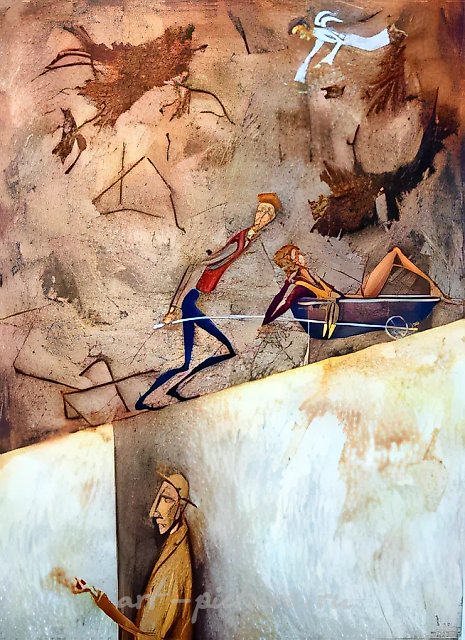 Бегство из Эдема, 1999, холст, масло, 110х80
