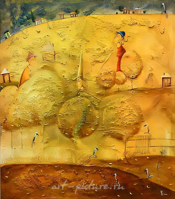 Третий день, 2000, холст, масло, 90х80
