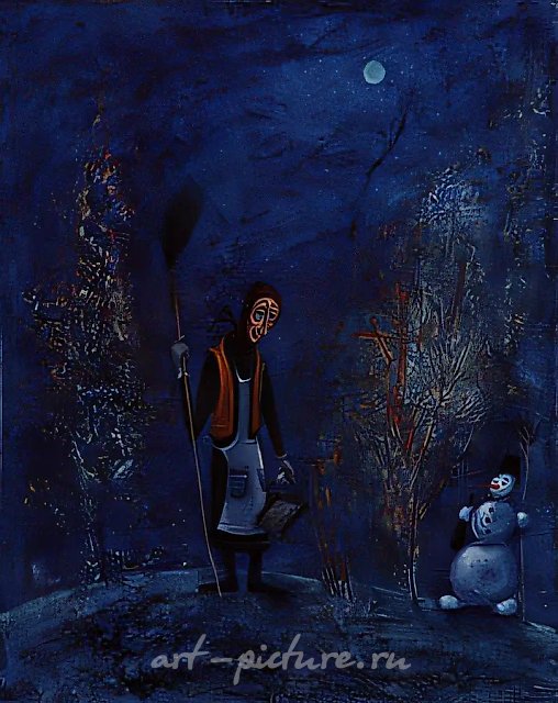 Встреча, 2001, холст, масло, 60х50