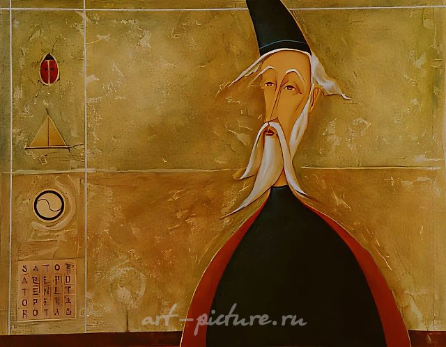 Звездочет, 2001, холст, масло, 70х90