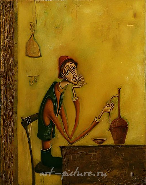 Винодел, 2001, холст, масло, 50х40