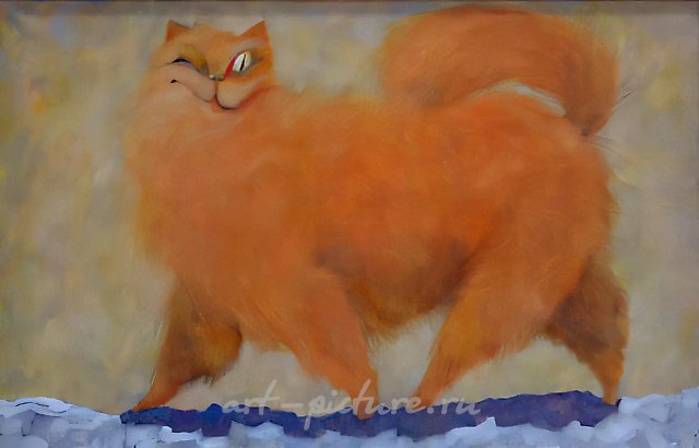 Мартовский кот, 2001, масло на холсте, 80x60, $950