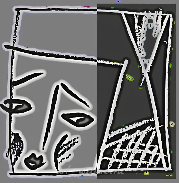 Без названия, 2000, бумага, смешанная техника, 15x15. Собственность автора