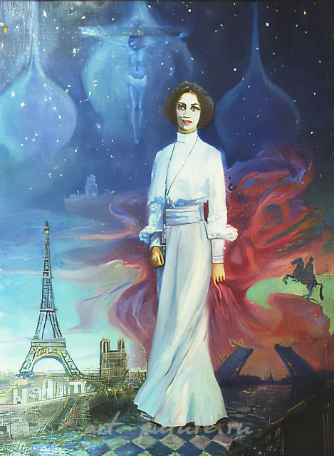 А. Оranskaya. Zinaida Gippius, 1999, oil on canvas, 90х70, $350