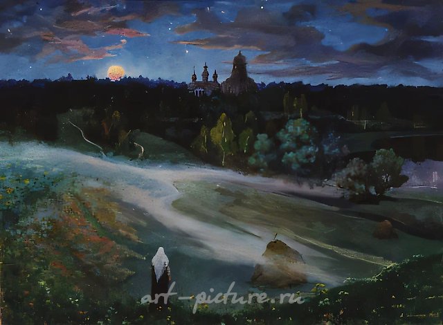 А. Оranskaya. Khotkovo. Meditation, 0, oil on canvas,