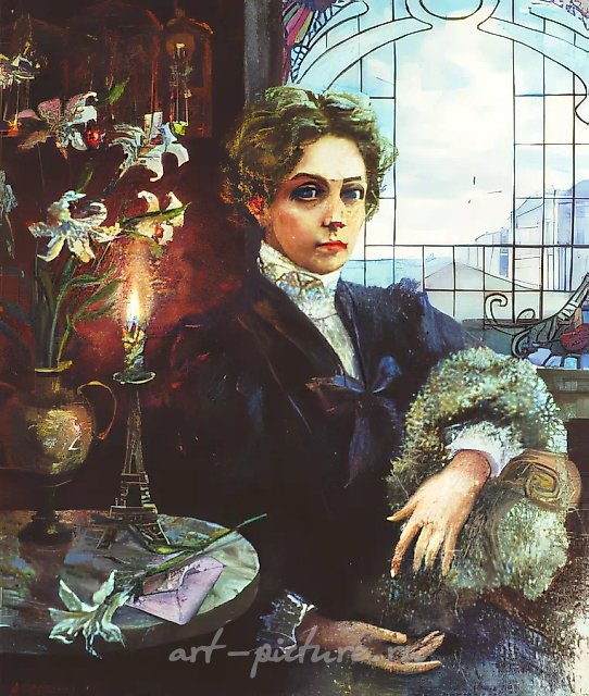 А. Оranskaya. Portrait, 0, oil on canvas,