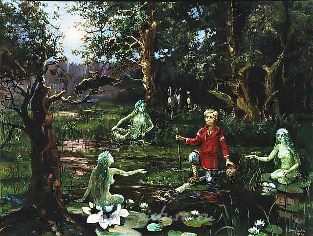 А. Оranskaya. Charus (forest bog). On Melnikov-Pechersky, 0, oil on canvas, 70х60
