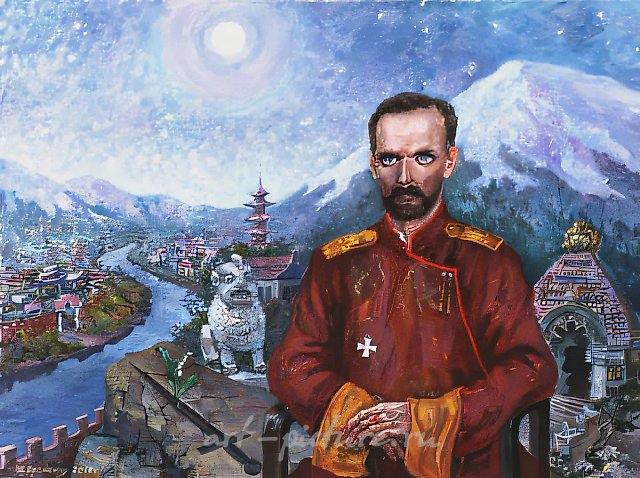 А. Оranskaya. Portrait of baron Ungarn, 2000, oil on canvas, 60х80, $700