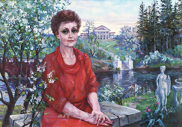 А. Оranskaya. Portrait of A.L., 2001, oil on canvas, 70х100 Privat collection. Russia