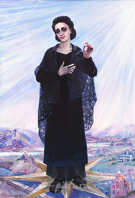 А. Оranskaya. Portrait of N.N., 2001, oil on canvas, 100х70 Privat collection. Russia