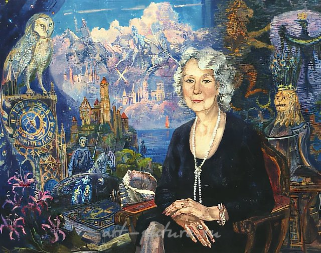 D.Nebogatov. Portrait of artist of Augusta Oranskaya, 1998, oil on canvas, 80х100, $580