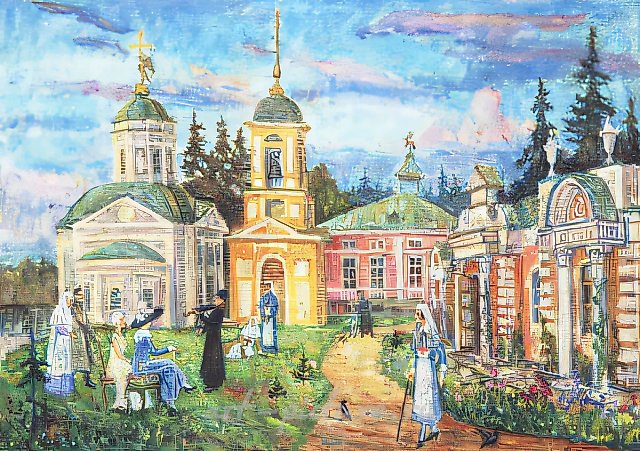 D.Nebogatov. Elegy, 1999, oil on canvas upon cardboard, 50х70, $180