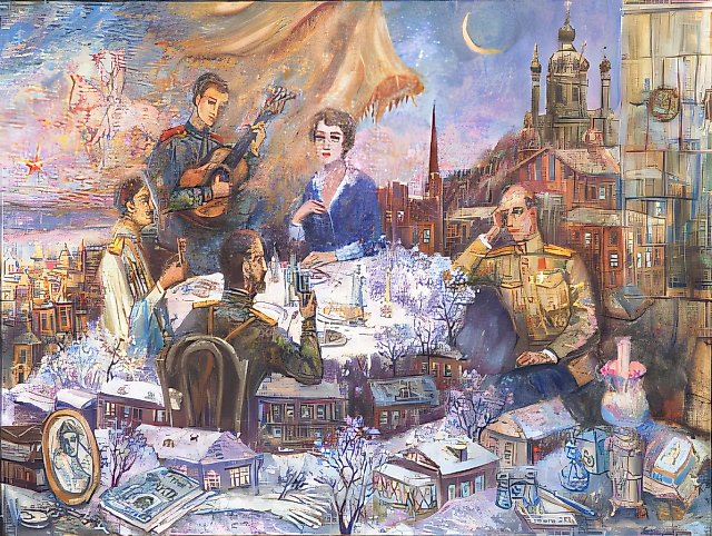 D.Nebogatov. Turbins` days, 1999, oil on canvas, 60х80, $460