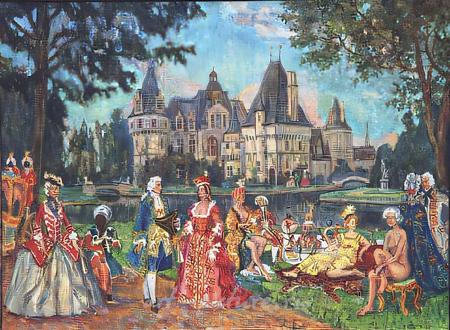 D.Nebogatov. Picnic, 1999, oil on canvas, 60х80, $580