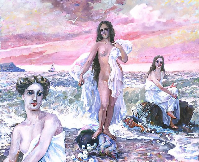 А. Оranskaya. Pearls. Central part, 2000, oil on canvas, 60x50