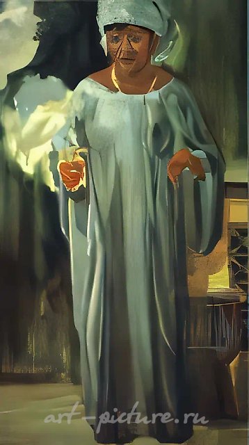 Portrait, 2000, oil on canvas, 120x80 Privat collection. Guinea