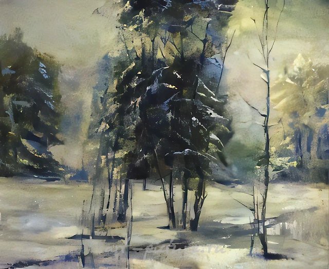 Март, 2000, масло на холсте, 75x90. Частная коллекция