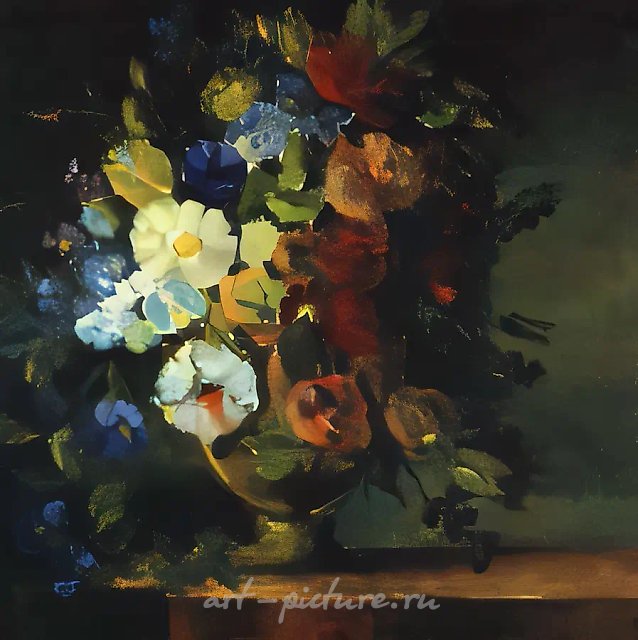 Натюрморт, 2000, масло на холсте, 90x90. Собственность автора