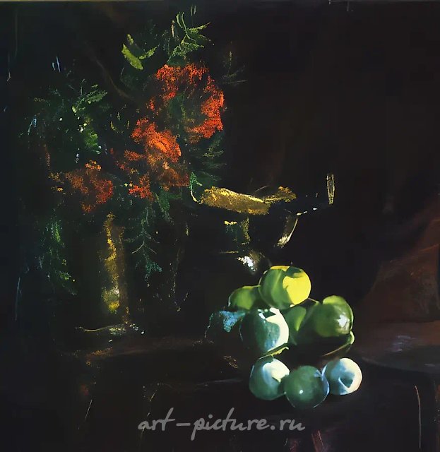 Натюрморт, 2000, масло на холсте, 90x90. Выставочный фонд автора
