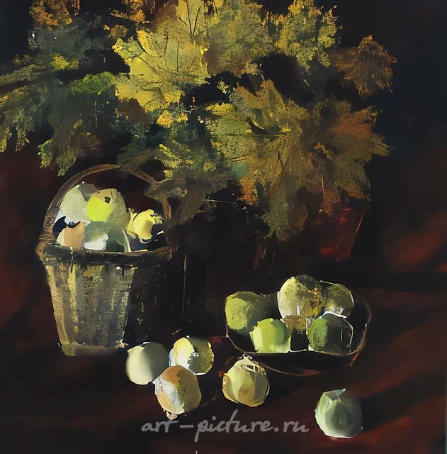 Яблочный Спас, 2000, масло на холсте, 90x90. Выставочный фонд автора