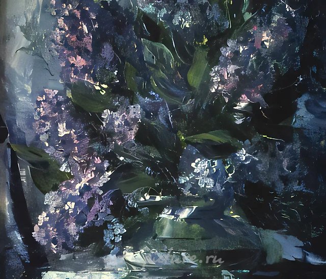 Сирень, 2000, масло на холсте, 50x60. Собственность автора