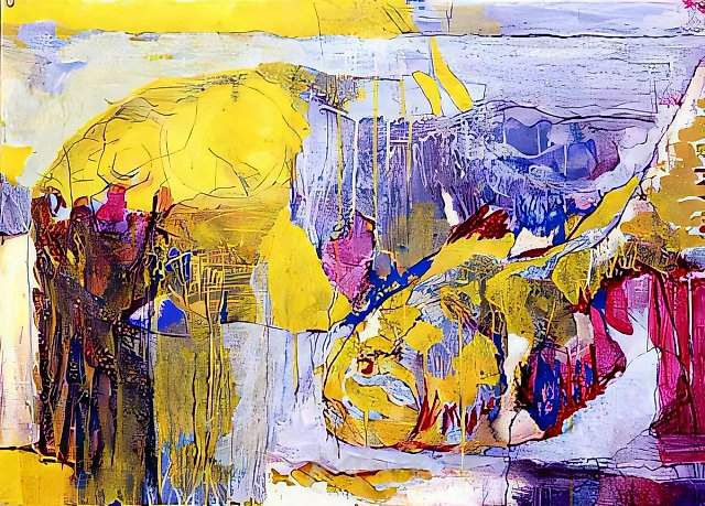 Рыбы, 1997, темпера, графитный карандаш на бумаге, 80x120. Собственность автора
