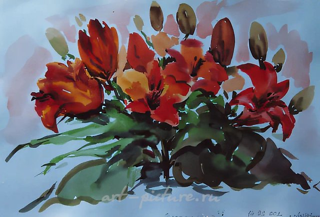Царские кудри, 2002, бумага, акварель. Собственность автора