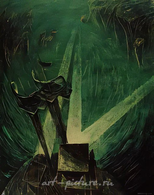 Удалённая застава, 1974, смешанная техника, 80x100