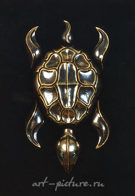 Панцирь черепахи, 1998, бронза, 70x100
