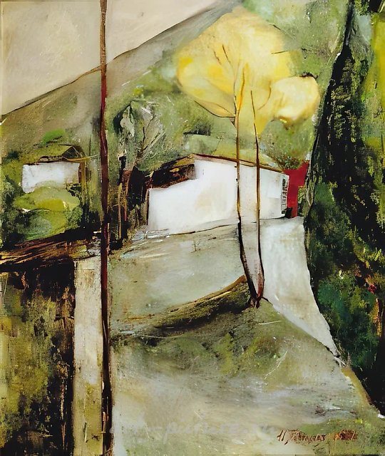 Дорога в горы, 1998, холст, масло, 60х50 Собственность автора
