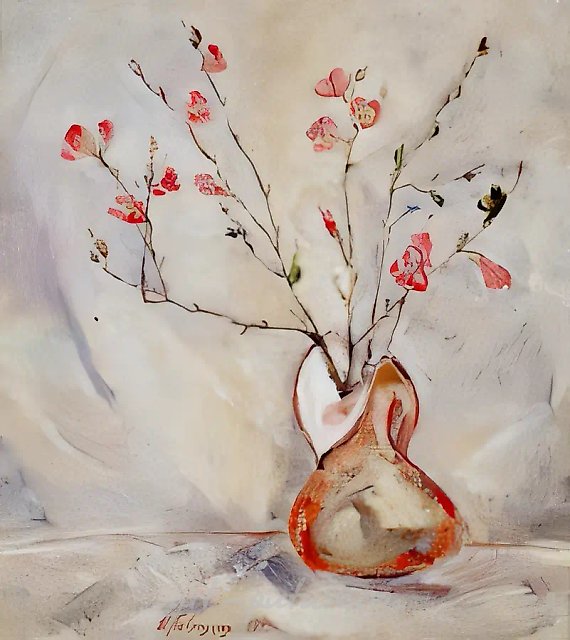 Красные цветы, 1999, холст, масло, 45х40 Собственность автора