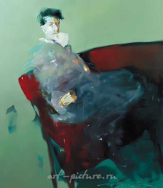 «Self-portrait in a Lit Space», canvas/oil, 150x130
