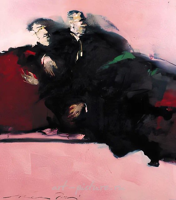Composition No. 4, canvas/oil, 170x150. From the cycle «Men`s Games»