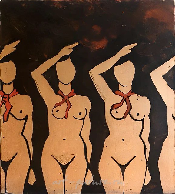 Pioneers, 1972, oil on canvas,