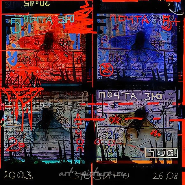 苍蝇，2003年，艺术家印刷，画布。作者自藏。