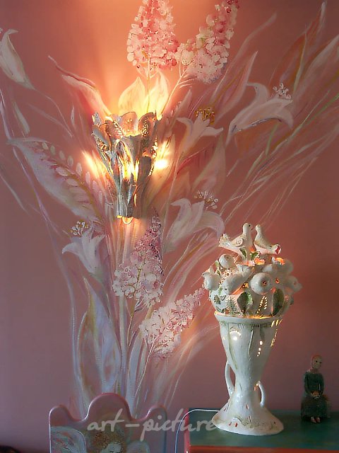 Светильники, 2003, фаянс англ.,