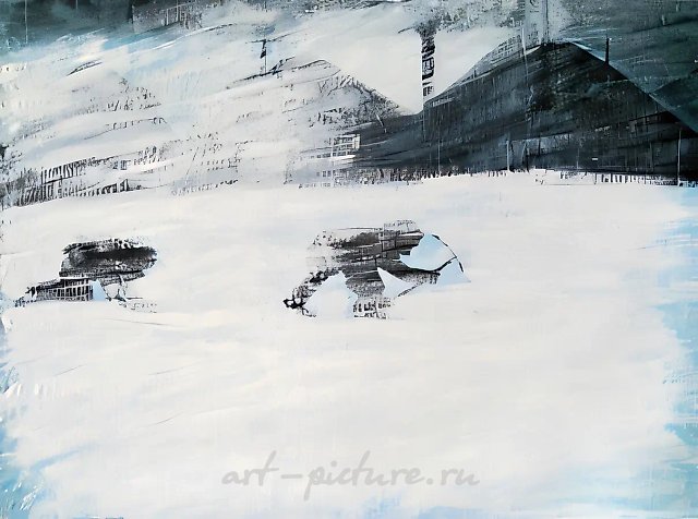 Метель, 2007, масло на холсте, 150x200 дюймов
