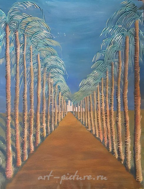 Бульвар Сансет, 2004, масло на холсте, 198x150 дюймов