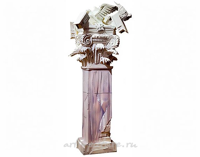 Column, 2007, Styrofoam sculpture, 240х70х70 cm