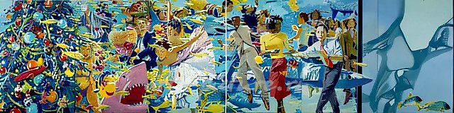 Подводный мир, 2002, холст, масло,