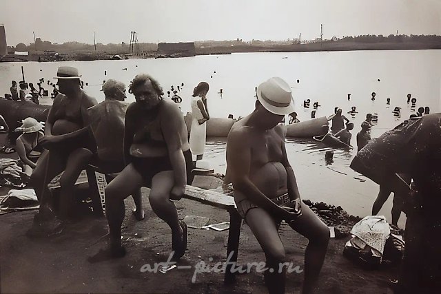 Солёное озеро №52, 1986, ч/б фотография
