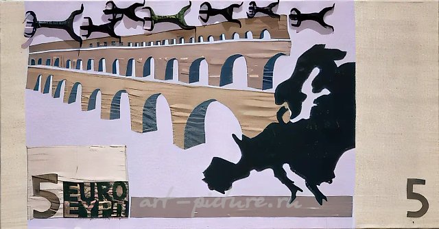 From the project Sunset of Europe, 2002, canvas, embroidery,