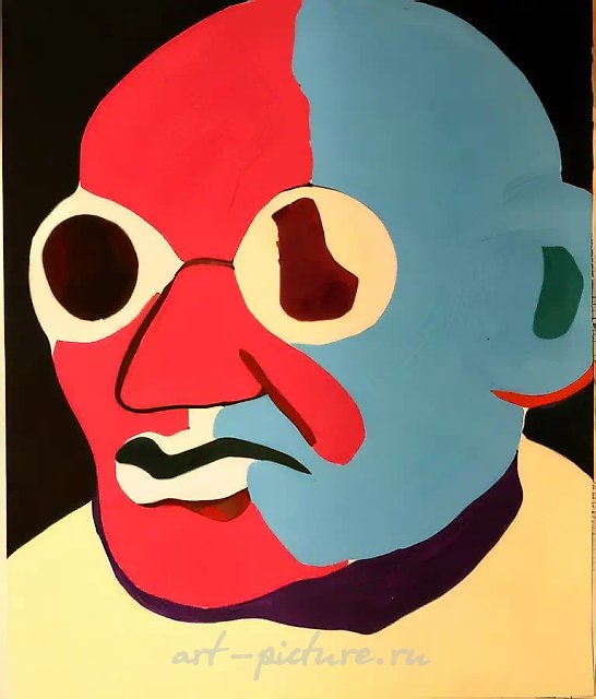 Из серии "Мистики", 2007, бумага, гуашь, 80 x 60