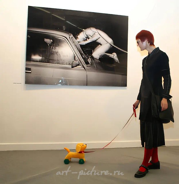 Дама с собачкой, 2008, акция