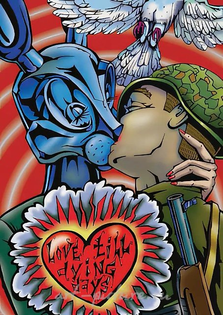 "Love, death, war". Triptych (Left side), 2000,  ,