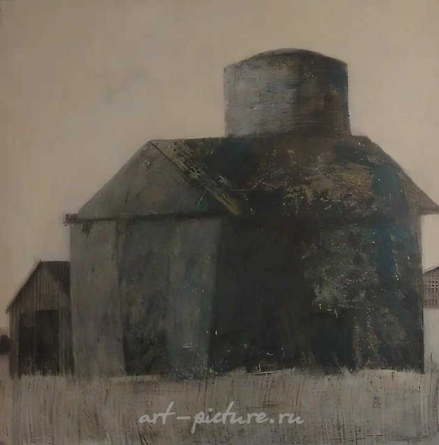 Landscape with architecture, 2006,  , 80x80cm