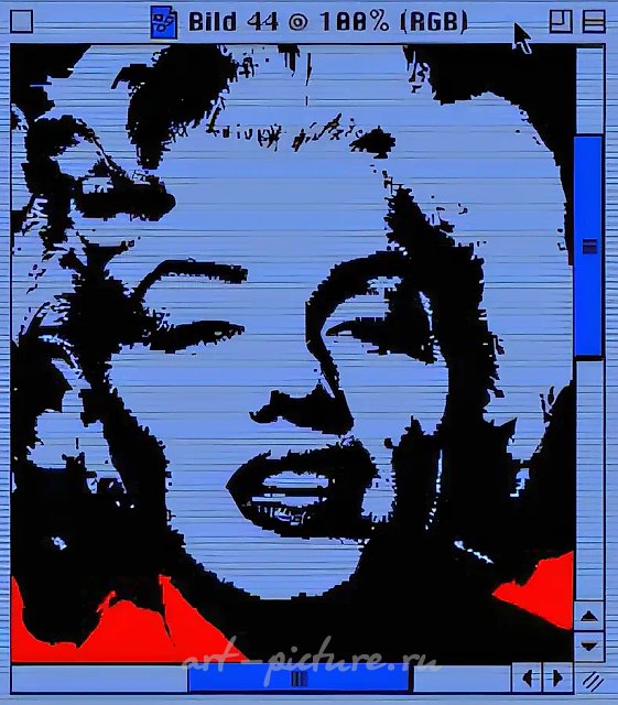 Мэрилин №44, 2002, акрил на холсте, 96x80 см