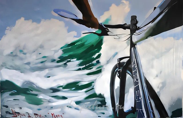 Море, 2010, масло на холсте, 197x300