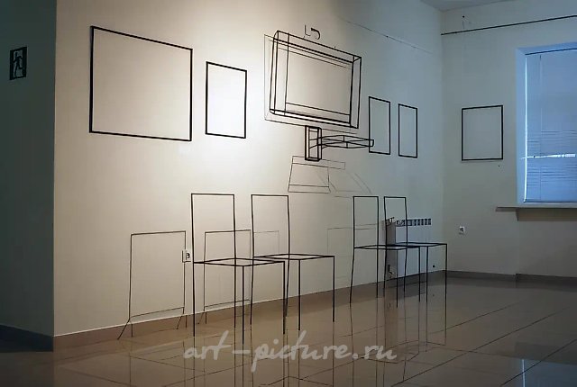 План выставки, 2009, инсталляция