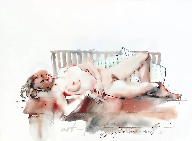 №11, 1981, акварель